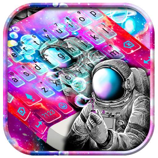 Galaxy Astronaut Keyboard Theme 1.0