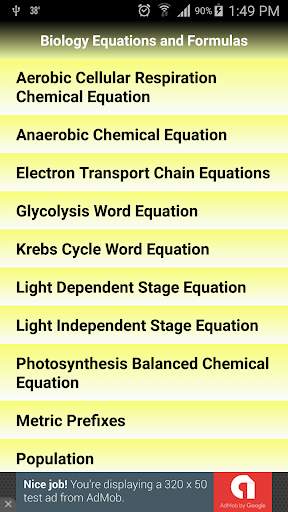 Biology Equations & Formulas screenshot 2