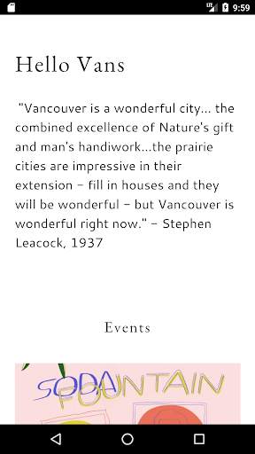 Vancity Events screenshot 2