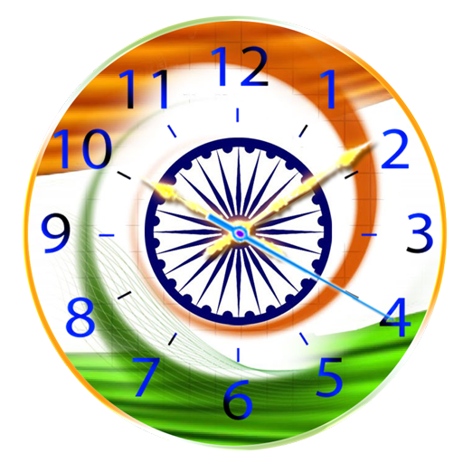 Indian Flag Clock icon