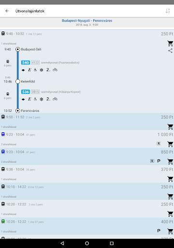 Vonatinfó screenshot 11