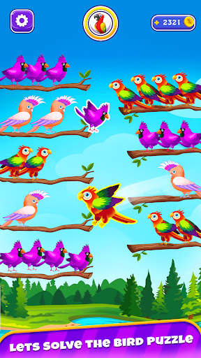 Bird Sort - Color Puzzle Game screenshot 1
