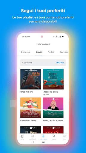 RaiPlay Sound: radio e podcast screenshot 6