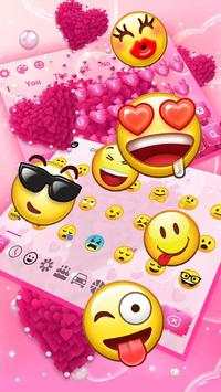 Pink love Heart keyboard screenshot 3
