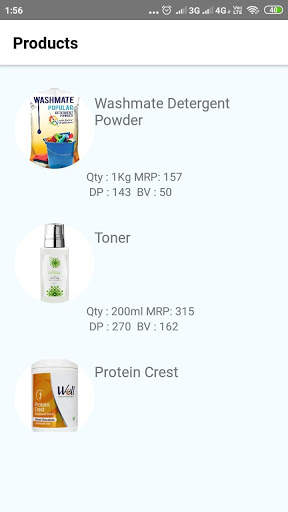 Modicare Products List screenshot 2