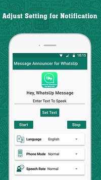 WhatsUp Messenger Announcer screenshot 4