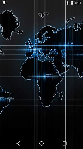 Black Map Live Wallpaper screenshot 1