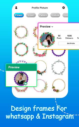 Profile Picture Border frame Creator: Lens screenshot 21
