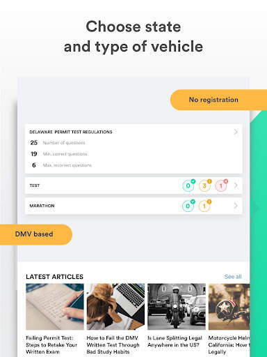 DRIVER START - Permit Test DMV screenshot 11