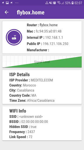 SuprWifi Wifi analyzer & Network analyzer screenshot 3