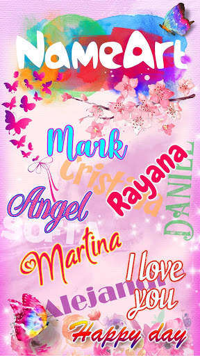Name Art Maker 🖍️ Write Text on Background screenshot 1