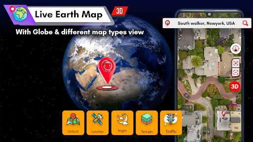 Live Earth Map HD-GPS Satellite & Live Street View screenshot 2