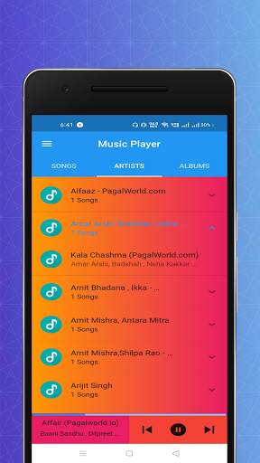 Music Player 2021 - MP3 Player , Audio Player स्क्रीनशॉट 6