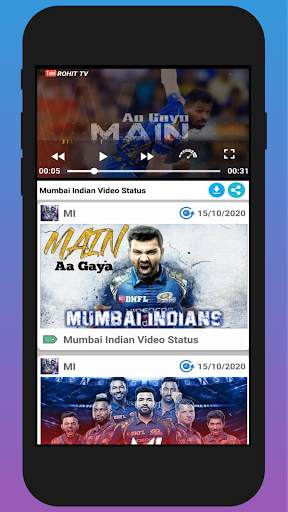 Mumbai Indian Video Status screenshot 1