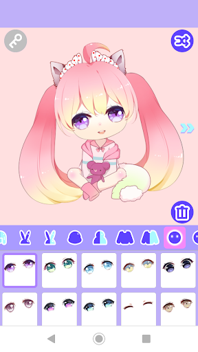 Cute Girl Avatar Maker 2 تصوير الشاشة