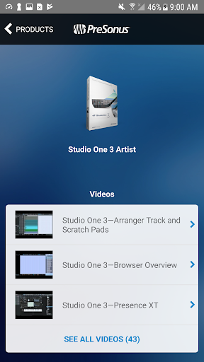 MyPreSonus screenshot 2