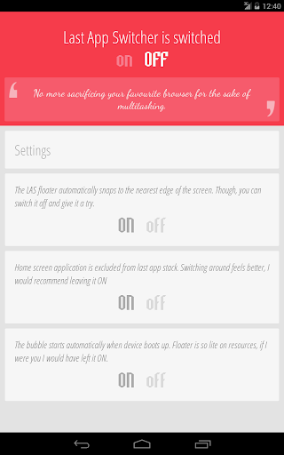 LAS: Last App Switcher screenshot 1