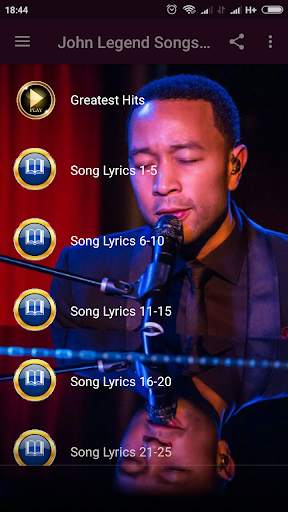 John Legend Songs & Lyrics screenshot 1