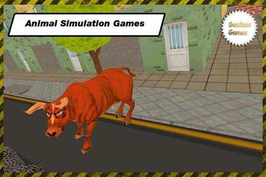 Angry Attack Bull Game 3D screenshot 1