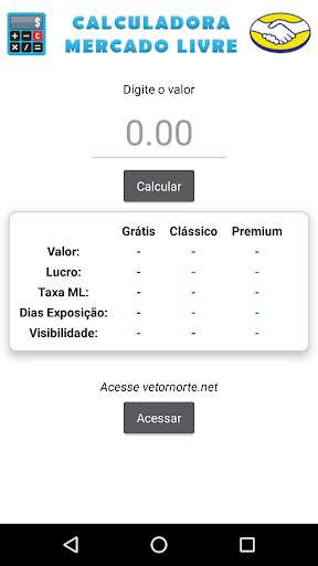 Calculadora Mercado Livre 1 تصوير الشاشة