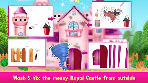 Cleaning games Kids - Clean Decor Mansion & Castle screenshot 4