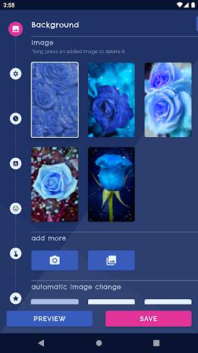 Blue Rose Live Wallpaper 3D 1 تصوير الشاشة