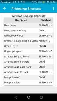 Photoshop Shortcuts скриншот 4