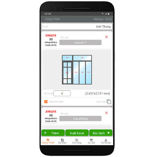 Dowes - Door & Window Software screenshot 8