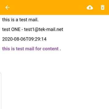Gerçek Ücretsiz Temp Mail uygulaması Tek-Mail screenshot 4