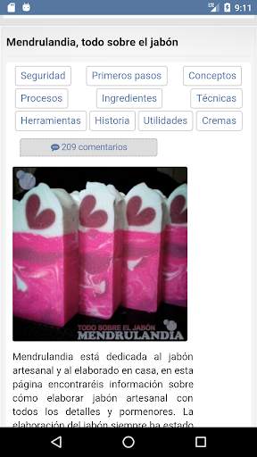 Mendrulandia (calculadora de saponificación) screenshot 6