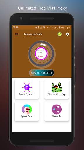 Advance VPN - Free Unlimited Fast, Secure VPN App screenshot 1