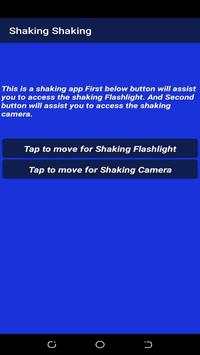Shaking app - Shake Flashlight & Camera - Free screenshot 1