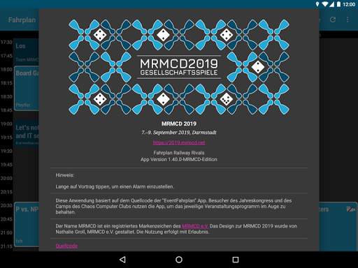 MRMCD 2019 Fahrplan screenshot 12