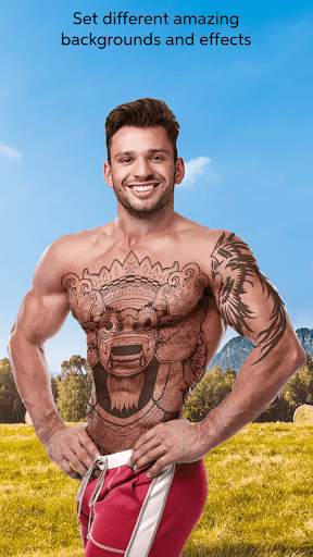 Six Pack Tattoo Body Style Photo Maker скриншот 4