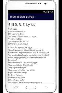 Dr. Dre 50 Top Song Lyrics screenshot 4