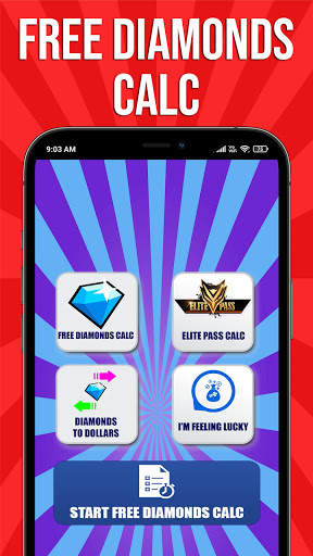 Free Diamonds Spin & Elite Pass Calc For Free Fire screenshot 3