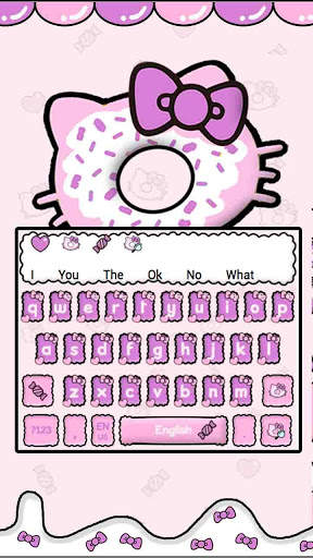 Cute Kitty Donut Keyboard screenshot 2