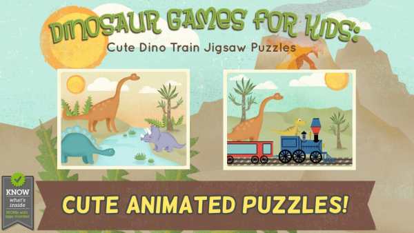 Kids Dinosaur Games: Puzzles screenshot 1