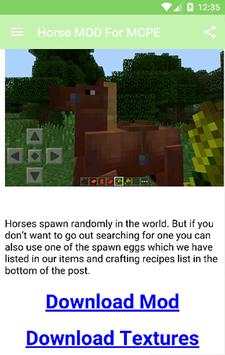Horse MOD For MCPE! screenshot 3