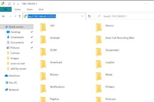 Wifi ftp server screenshot 4