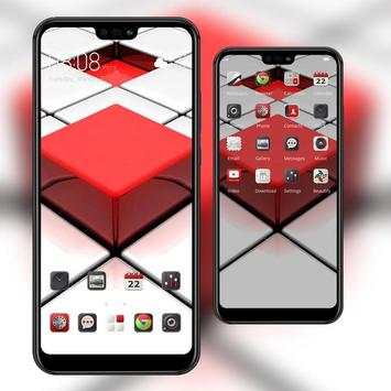 Abstract 3d Changeable square theme screenshot 2