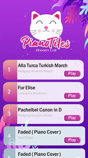 Magic Piano Tiles Dream Cat : Piano Music Go 2021 screenshot 2
