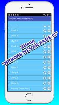Ringtone Announcer Hero ML screenshot 4