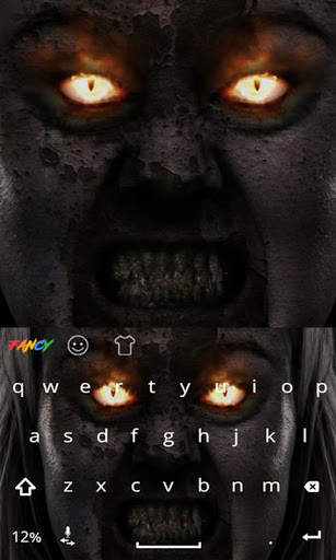 Evil Eyes Fancy Keyboard Theme 2 تصوير الشاشة