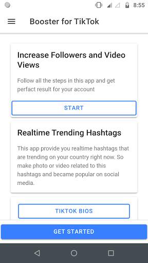 TikGrow : Hashtags, Captions, Fans for TikTok screenshot 1