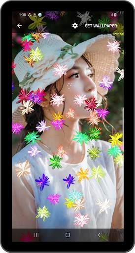 Magic glow Flowers Live Wallpaper screenshot 9