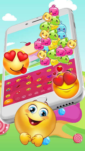 Colorful Jelly Blast Keyboard Theme screenshot 3
