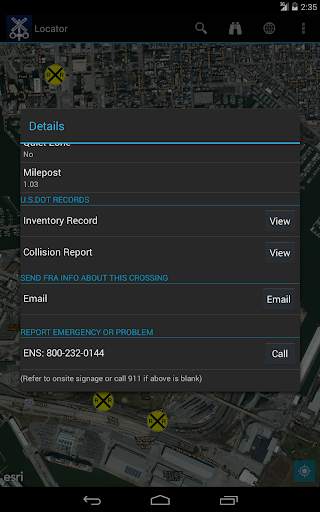 Rail Crossing Locator screenshot 9