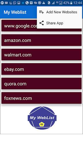 My Weblist Browser screenshot 3