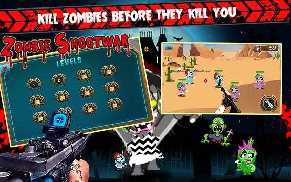 Zombie Shoot War screenshot 2